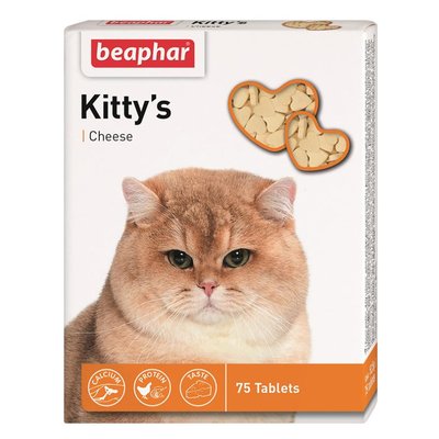 Кіттіс сир - ласощі для кішок з сиром, 75 табл BAR12511 фото