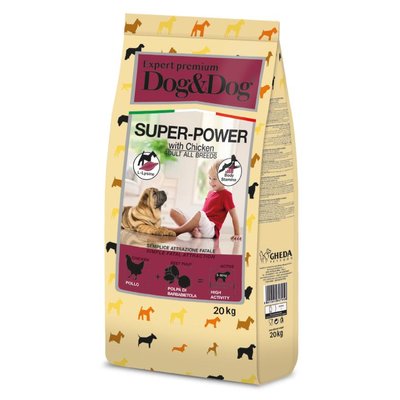 Gheda сухий корм для собак D&Dog Expert High Premium - Superpower 20kg GDA00578 фото