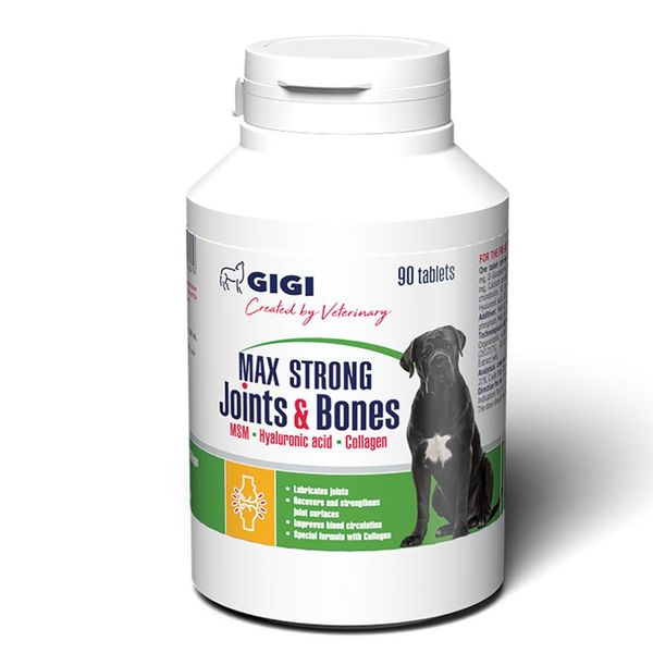 GiGi MAX STRONG Joints & Bones N90 (tab) / МАКС СТРОНГ Джойн & Бонс N90 (таб) GIG43089 фото
