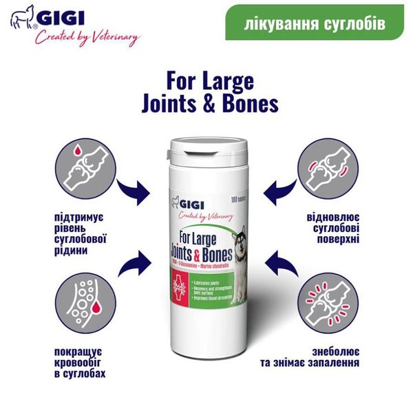 GiGi FOR LARGE Joints & Bones N100 (tab) / ФОР ЛАРДЖ Джойн & Бонс N100 (табл.)