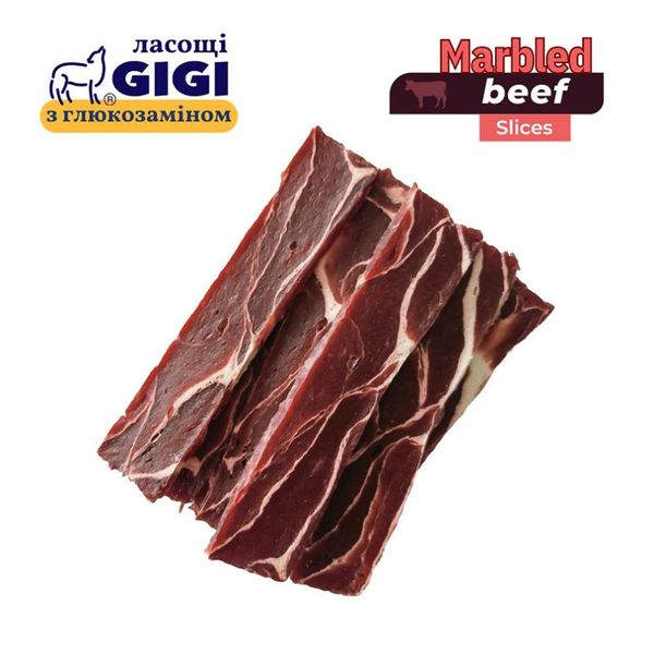 Смаколики GiGi "Слайси з м'яса мармурової яловичини"/Marbled Beef Slices 85г